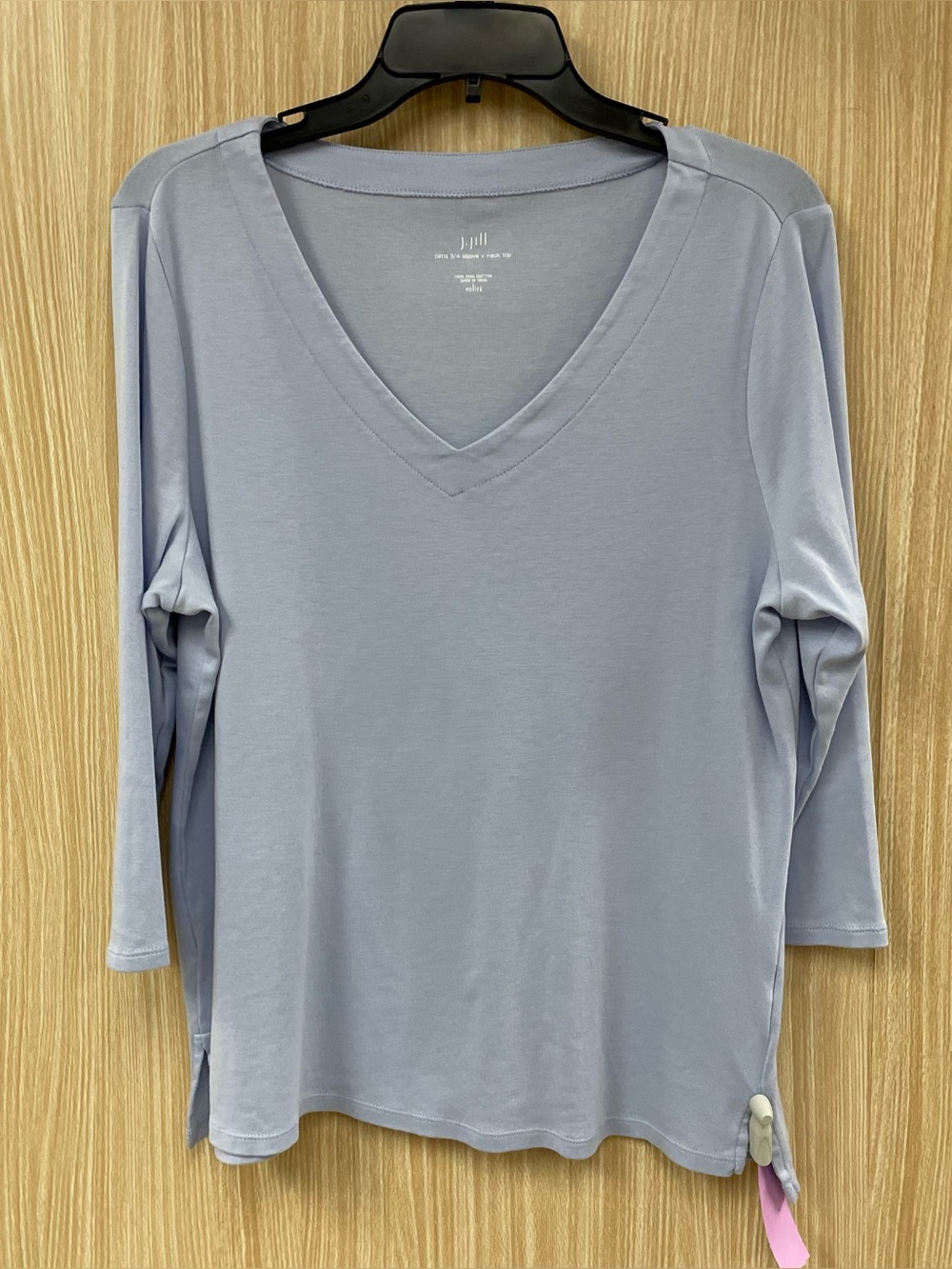 J. Jill Blue Cotton Top Size LP